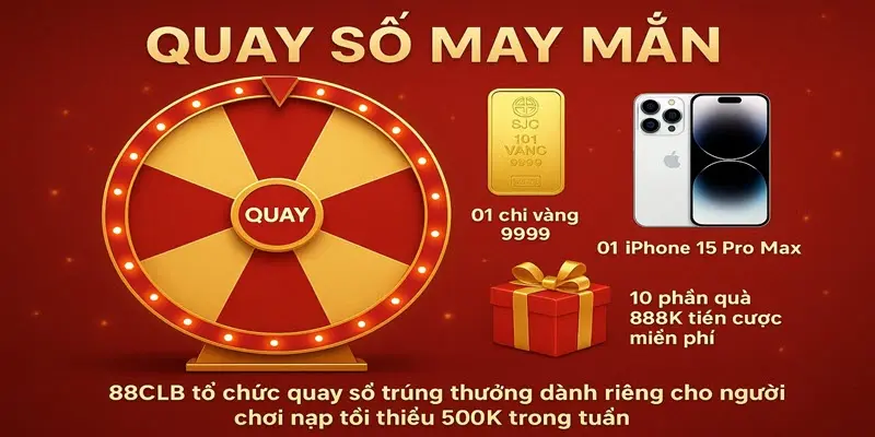 Quay số may mắn để nhận phần quà giá trị